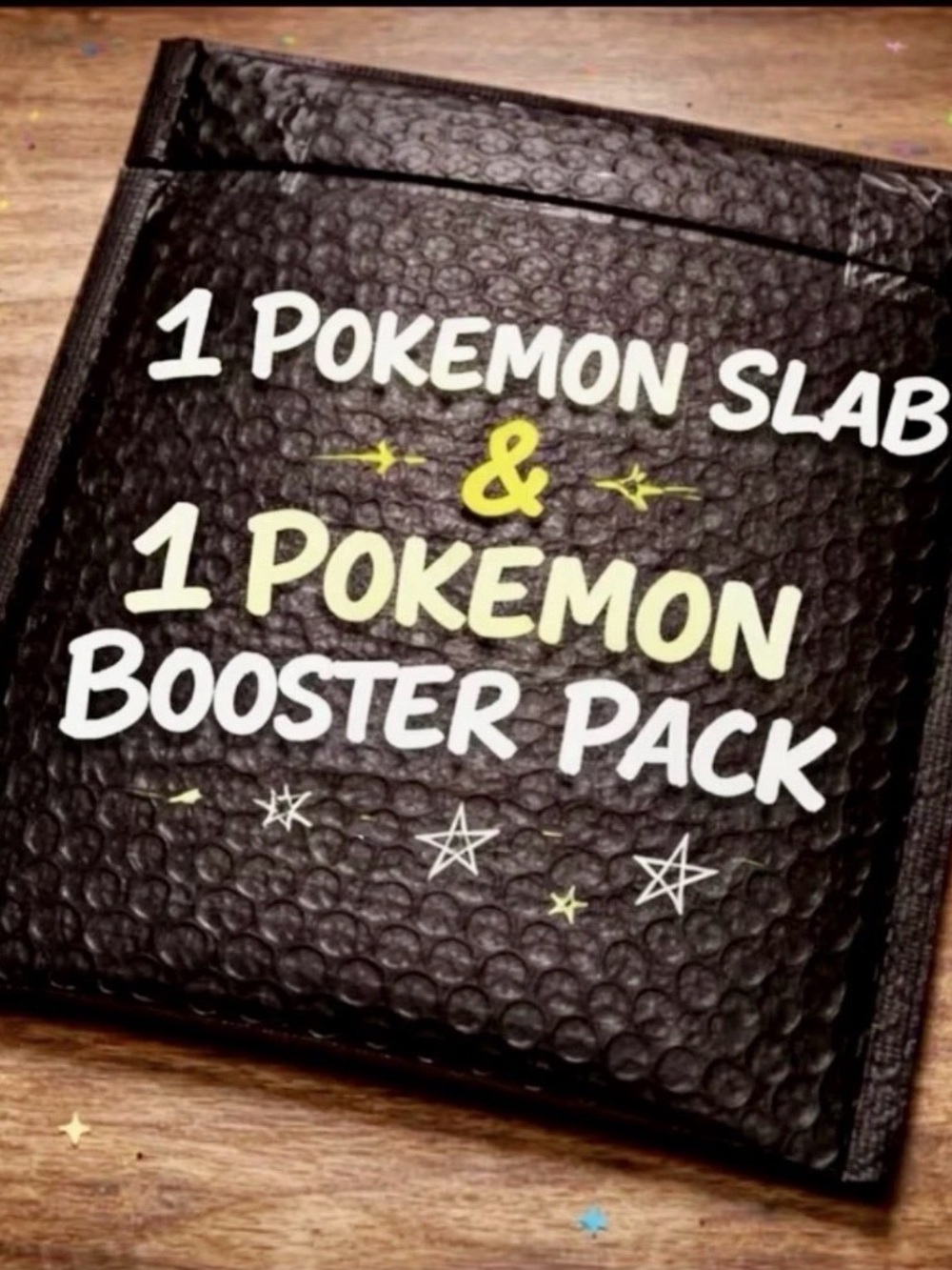 (1) Pokemon Mystery Slab & (1) Booster Pack